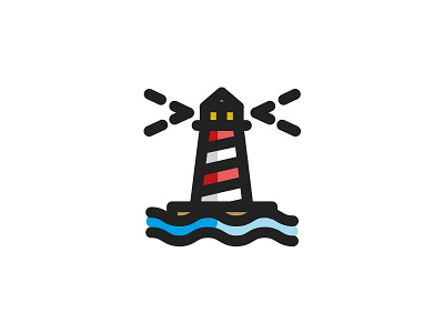 Lighthouse icon icondesign illustrator lineicon vector vector art