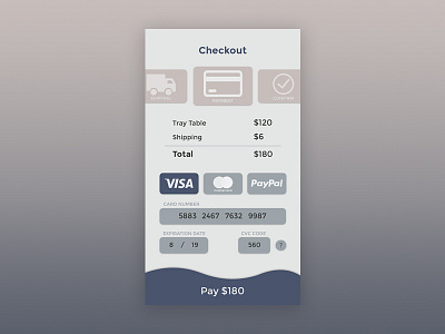 Credit Card Checkout checkout dailyui mobile sketch ui webdesign