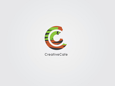 Creative Cafe - logo concept for a creative company creative company flat logo