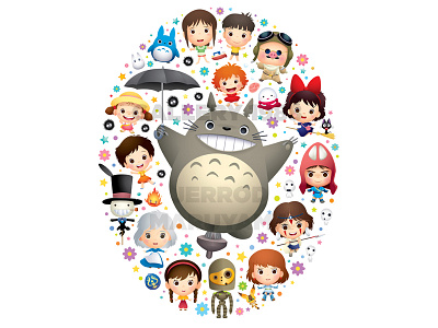 Little Ghiblies crazy 4 cult cute gallery 1988 jerrod maruyama jmaruyama kawaii totoro