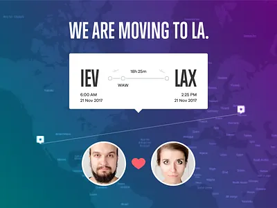 We are moving to LA flight illustration la los ángeles map ticket travel ui