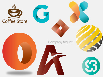 Logos brand crest logo mark monogram shape symbol vector