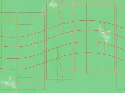 Postcard WIP custom type design gallery1988 postcard postcard show process type vintage wip