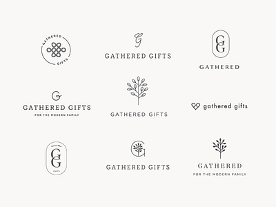 Gathered Logo Exploration branding logo design