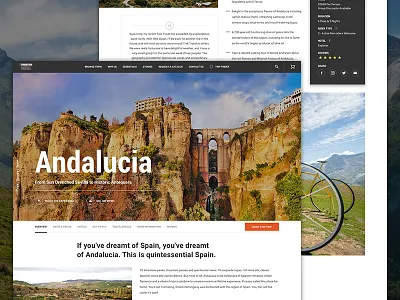 Travel - Exercise design travel trip ui ux website