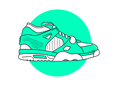 Sneaker illustration nike shoe sneaker trainer trainer vector