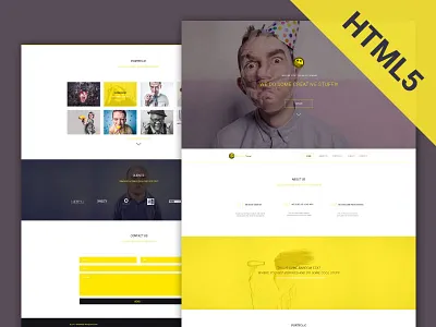 YellowMoon - HTML Landing Page bootstrap css free html js landing onepage web