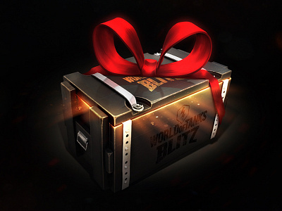 Surprise! 3d blitz box chest gift icon illustration present tanks world of tanks wot