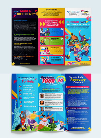 Marketing! Chronic Pain animation branding brochure flyer graphic design marketing