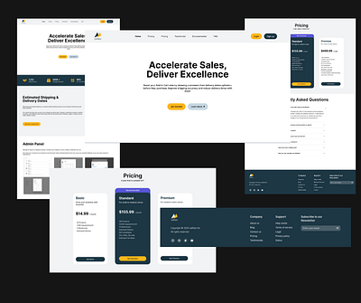 SAILFAST - SaaS Landing Page ecommerce figma landingpage logistics saas webdesign