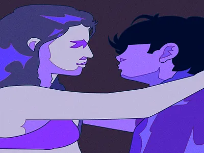 ONE NIGHT color daniel villanueva illustration vector