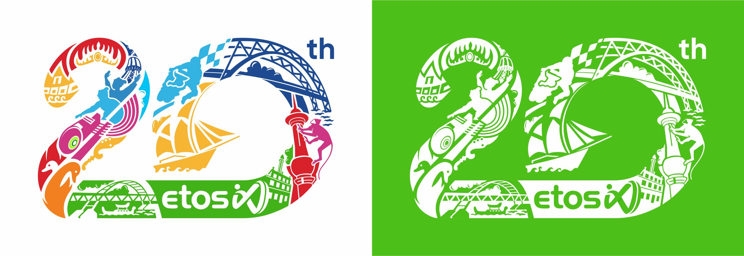 20th ETOS ID anniversary dompet dhuafa etos graphic design logo