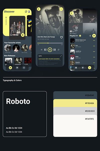 Music App app mobile music ui