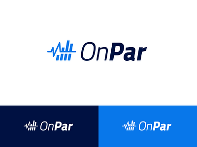 An Unchosen OnPar Logo analytics bar graph brand branding health identity logo pulse