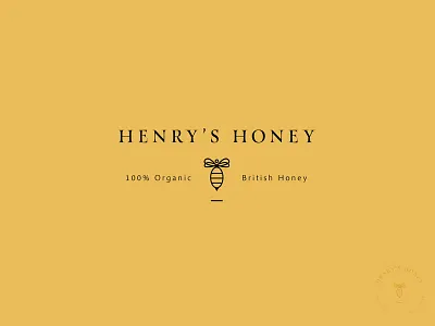 Henry Honey Logo Concept brand honey identity label logo
