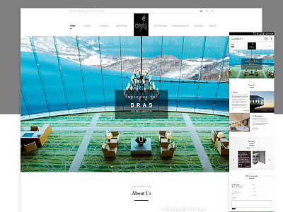 Bras Hotel web design hotel responsive web