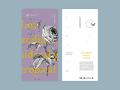 Sidereal & tropical astrology branding design editorial design fest festival flyer horoscope layout type zodiaco