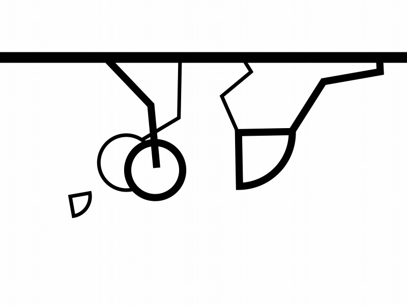 079/100 - Week of Climbing 079 100daysproject animation artbysambass blackwhite climbcycles climbing loops upsidedown weekofclimbing