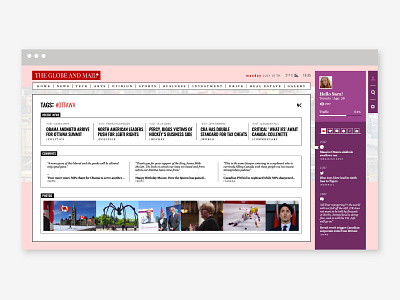 Online web newspaper design editorial design graphic graphic design layout newspaper online type ui ux web