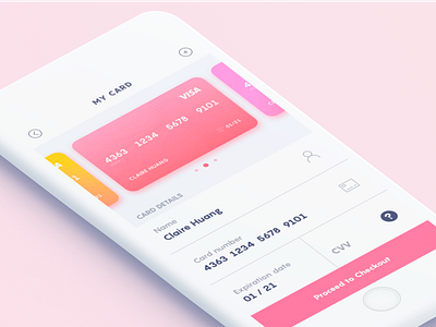 Credit Card Checkout 002 app checkout creditcard dailyui mobile ui