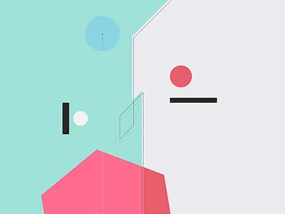 Balance abstract art flat illustration minimal vector wallpaper