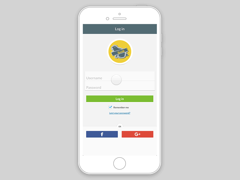 Registration UI designs, themes, templates and downloadable graphic ...