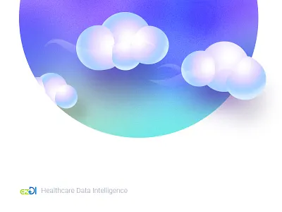 Cloud Illustration - ezDI cloud base clouds colourful illustration