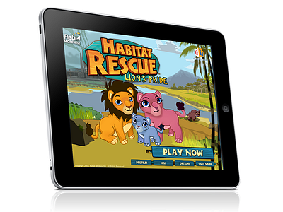 Habitat Rescue: Lion's Pride (Throwback) animals art direction background design character design game game art logo uiux design