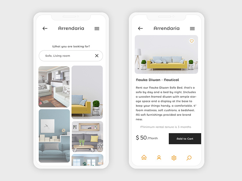 Example of UI/UX • Figma • Mobile App Designs
