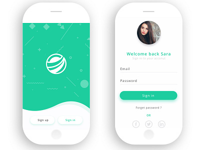 SIGN IN APP . android app design graphic ios mobile ui ux web