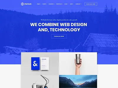 Sherlock - Creative WordPress Theme creative theme ui ux web web design wordpress wordpress themes