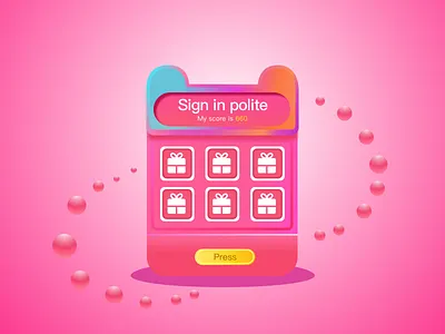 Sign in polite raffle