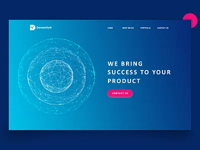 Home Page contrast gradient home page website