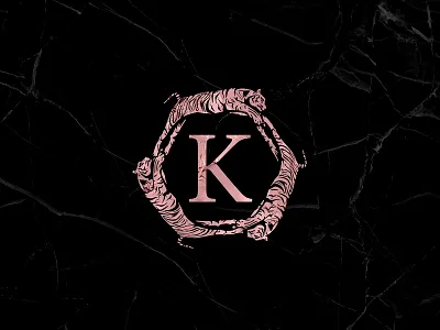 Konrad Lifestyle badge cat champagne elegant foil logo luxury pink premium tiger