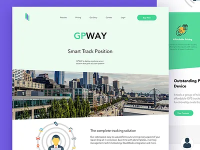 Website Tracking ad corporate green interface design ui design web design website