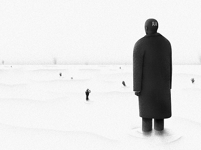 It's your turn abstract black digitalart digitalillustration digitalpainting editorial suicide