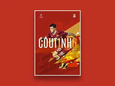 #5 Coutinho 10 coutinho football poster series