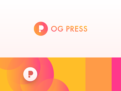 Og Press branding circle circles color go identity logo orange press rose