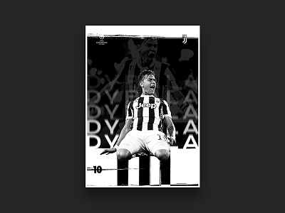 #3 Dybala dybala football juventus poster series