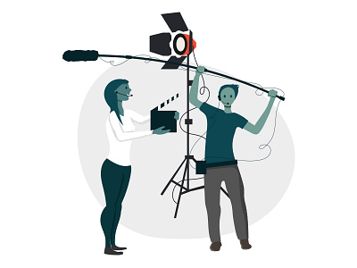 Ultimate Collaboration boom celtx clapboard collaboration crew film film set lights mic people team