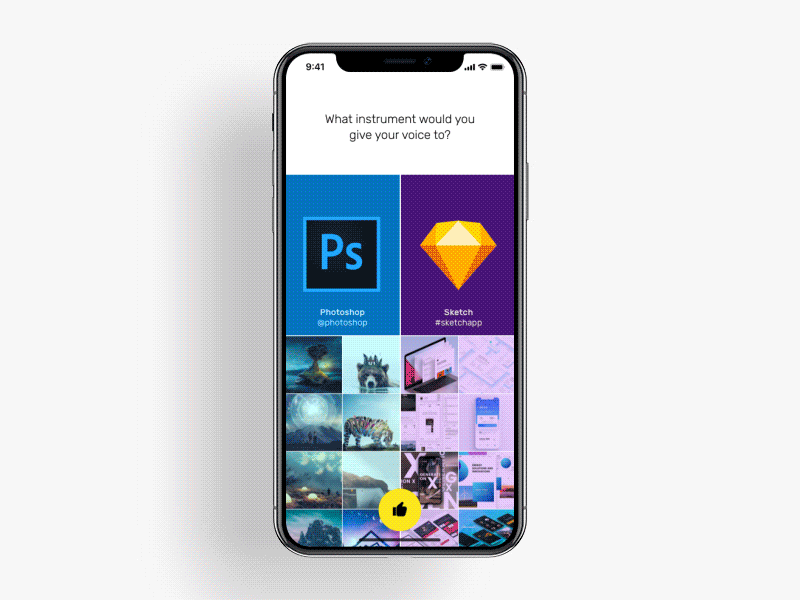 Comparison App Concept animation app gif instagram ios iphone iphonex motion prototype ui ux