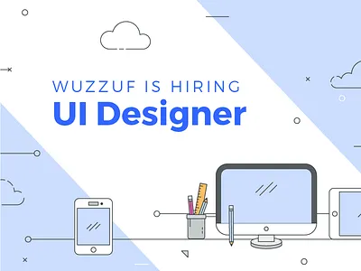 Hiring design designer flat hire job post ui