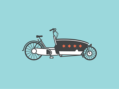 Urban Arrow Illustration bicycle bike cargo bike dutch bike european illustration illustrator urban arrow vector