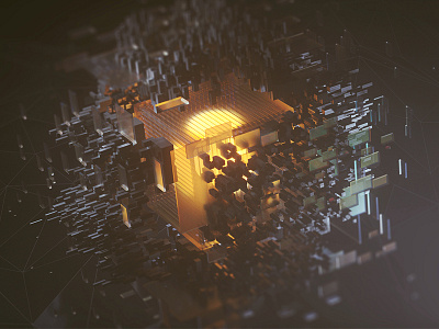 Cube Thingy 3d c4d cinema4d octane render