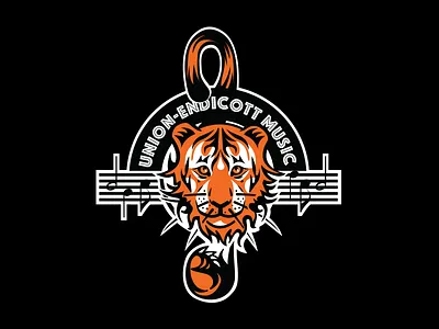 Treble Clef Tiger illustration
