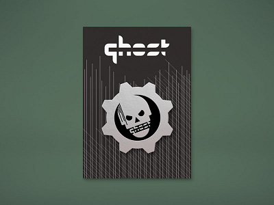 Ghost Gaming "Gears" Mockup badge design enamel pin esports gamer gaming gears gears of war ghost gow skull