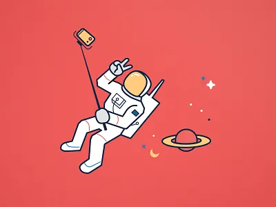 Selfies in Space astronaut planet saturn selfie space