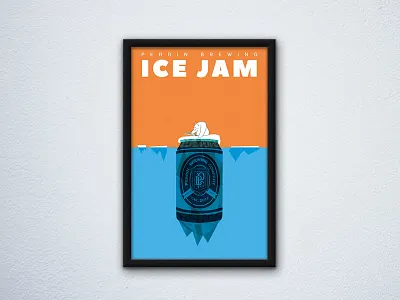 Ice Jam Poster beer brewery craft party perrin poster