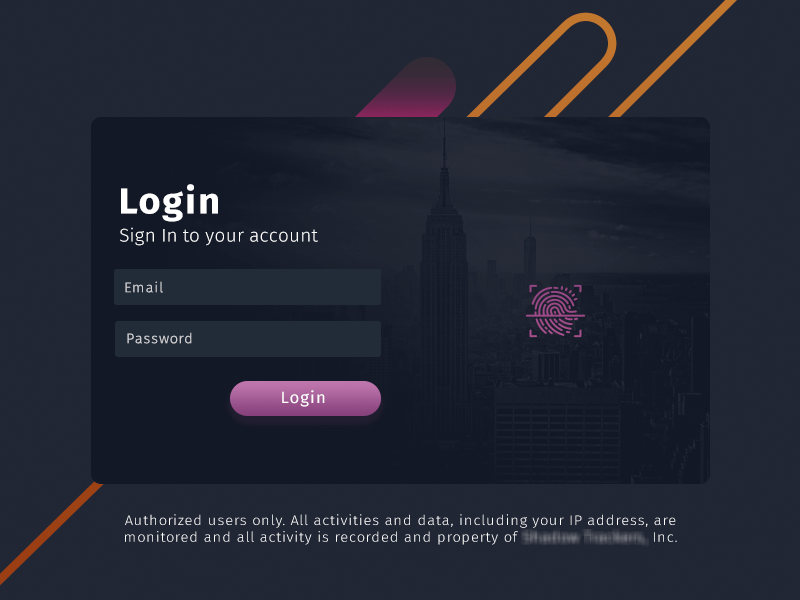 Example of Login