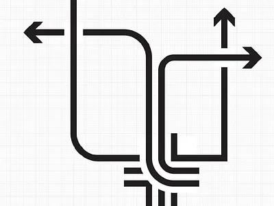 coLab Coworking Space | Wayfinding Concept arrows community coworking cross lines plus signage wayfinding weave